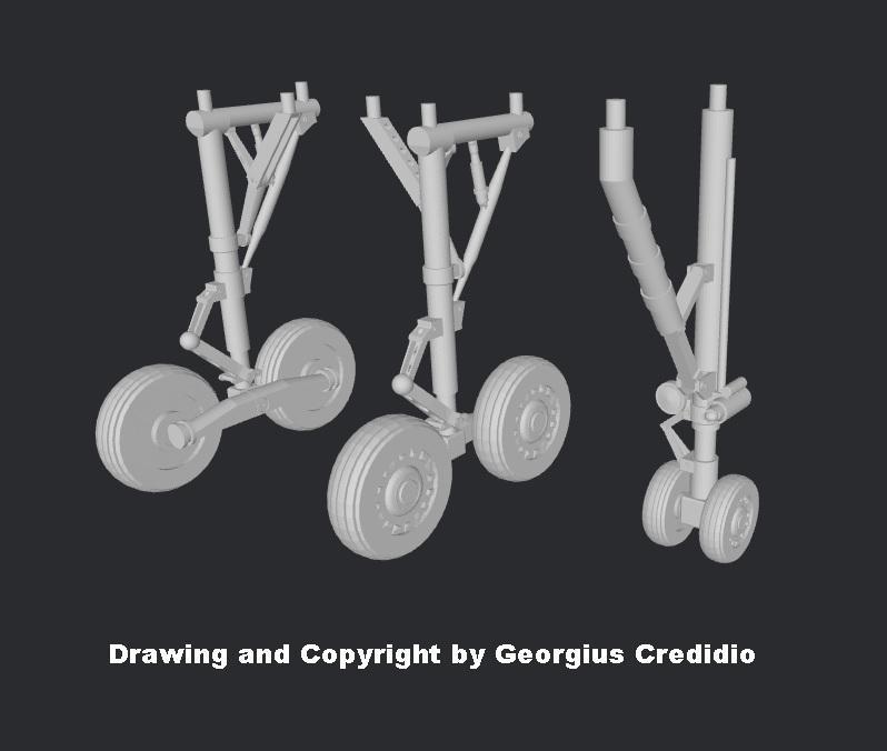SAAB 37 Viggen – Landing Gear and Wheels