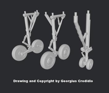 SAAB 37 Viggen – Landing Gear and Wheels