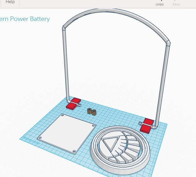 White Lantern Power Battery + parts