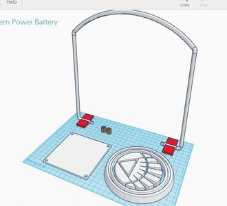 White Lantern Power Battery + parts