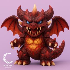 Destoroyah Chibi – 3D Printable Collectible Figure
