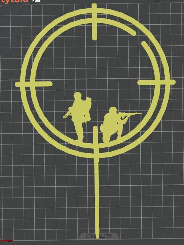 Military-style cake topper, Cake Toppers, personalized cake decorations,