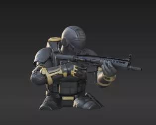 97 - Super Earth Democracy Trooper - Sci-Fi Soldier for