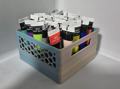 Acrylic Paint Organizer Box