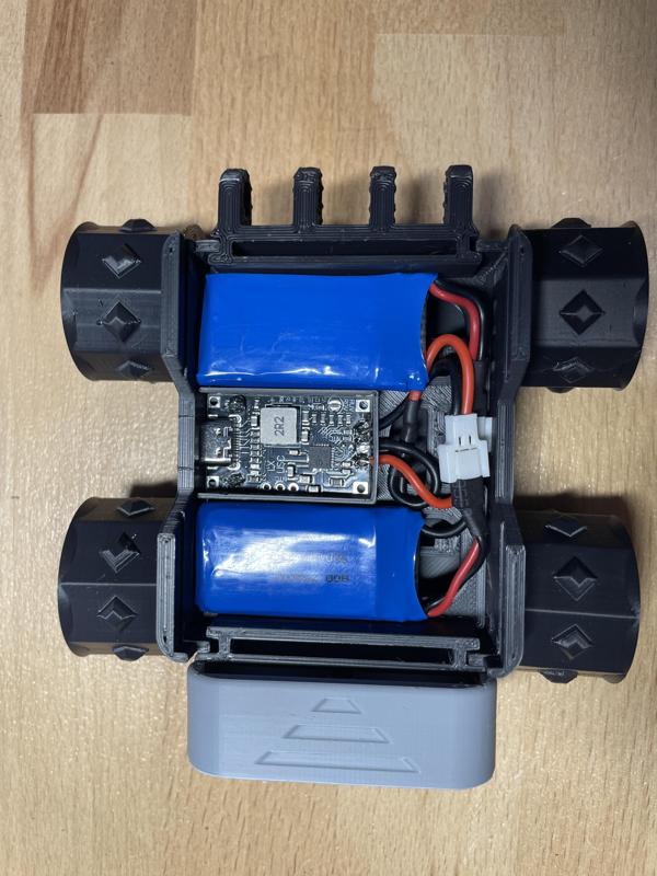 SMARS Lipo Battery Holder 2S 7,4v with Chargermodule