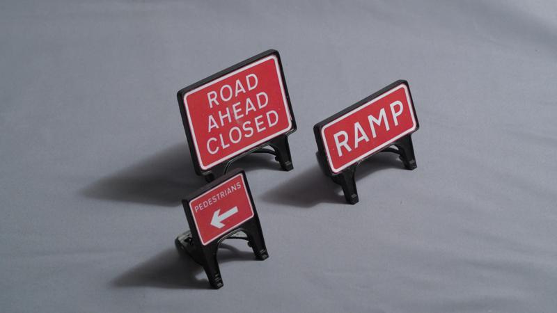 1/14th Scale Plastic Road Sign - Rectangles