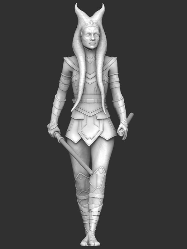 EXCLUSIVE 3D AHSOKA TANO Collectible Figurine