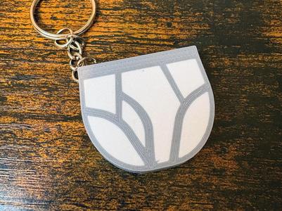 Boxers or Briefs Keychain - Briefs