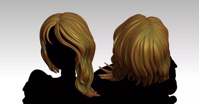 3D Hairstyles for girl V66