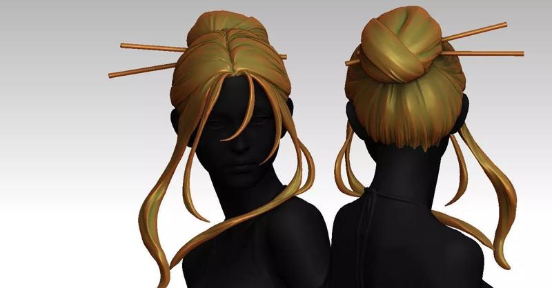 3D Hairstyles for girl V91