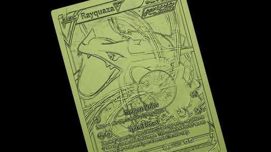 Rayquaza Pokemon card anime