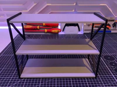 Minimalistic,Industrial Desk-Shelf