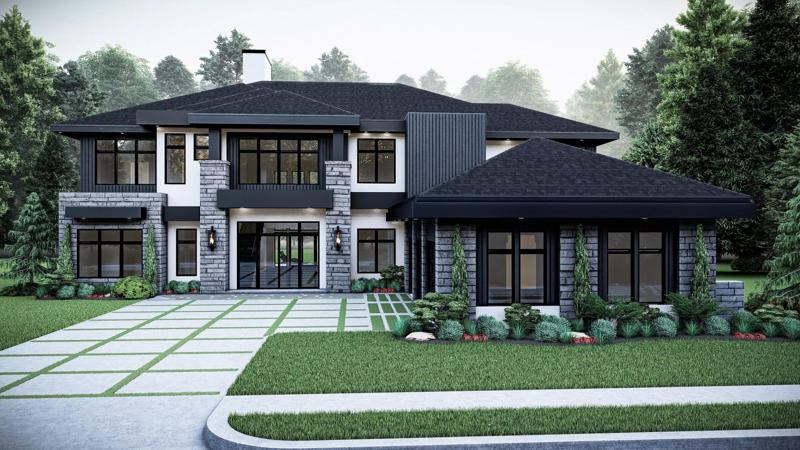 Modern House Number 10 - Stl-Dae file - 3d model Only