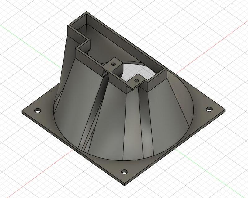 NVIDIA A100 GPU AIR FUNNEL FOR COOLER 120MM