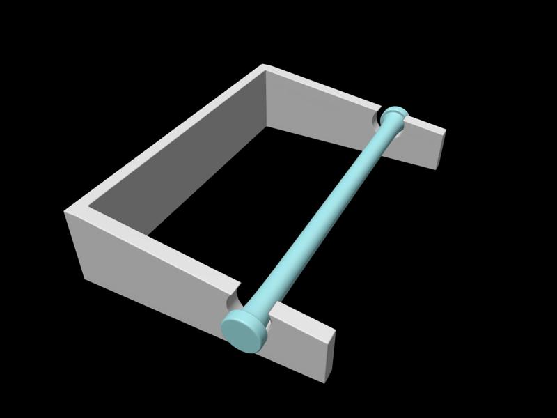 Simple Lightweight Toilet Paper Holder (only 29g)