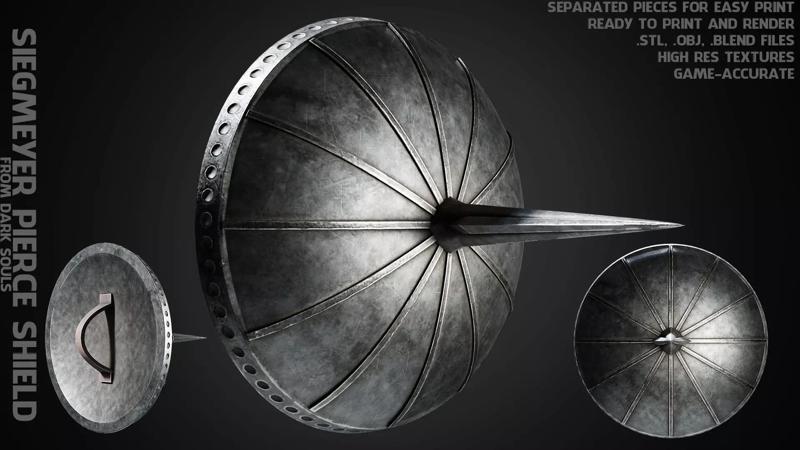 Dark Souls Siegmeyer Pierce Shield for Cosplay