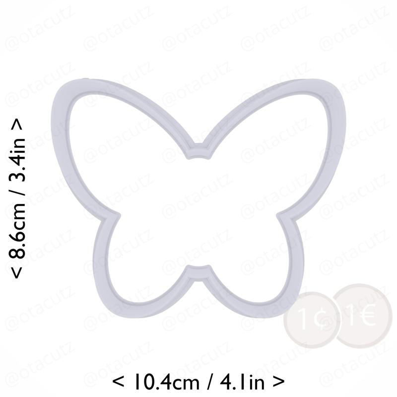 Butterfly Cookie Cutter 3.75in / 9.5cm