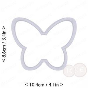 Butterfly Cookie Cutter 3.75in / 9.5cm