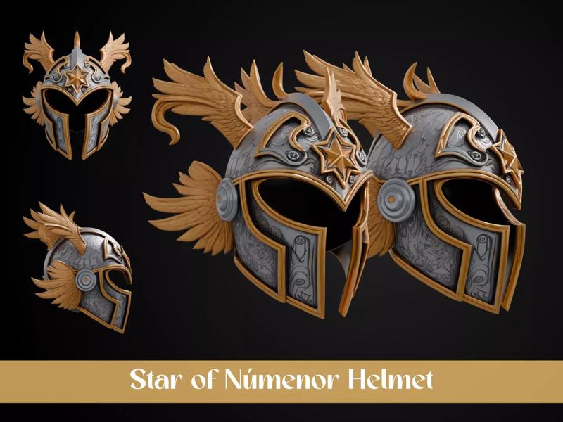 Stylized Numeror Helmet - Star of Numenor