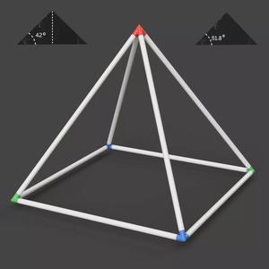 Giza Pyramid Corner Joints for PVC Pipes