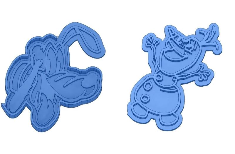 Biscuit Moulds - Disney - Princess - Mickey - Dingo - Bambi - The Lion King - Pinocchio - Pluto - Frozen - Dumbo - Cookie cutter - Cookie Cutter