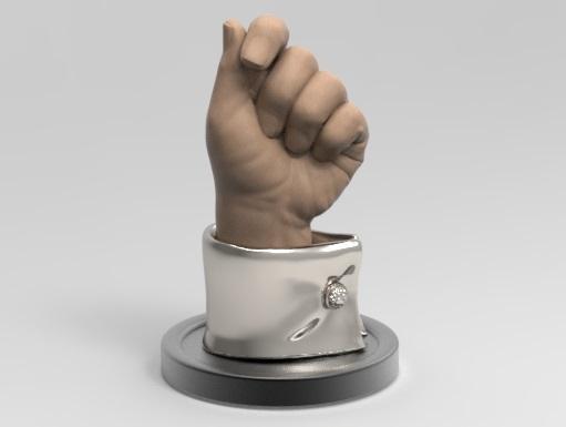 Hand Business Cards Holder 3D print model