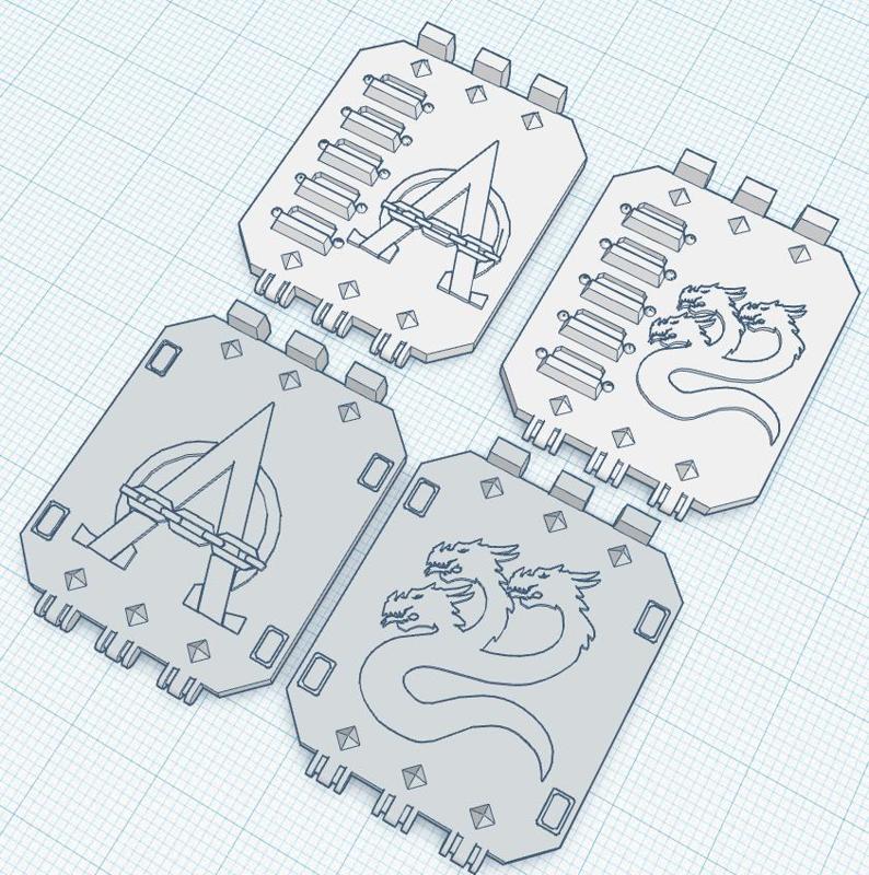 Grimdark Ground Plunderer Doors for the 20th Legion of Alfariuses