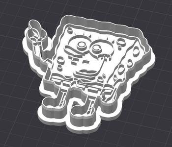 Spongebob Cookie Cutter and Stamp