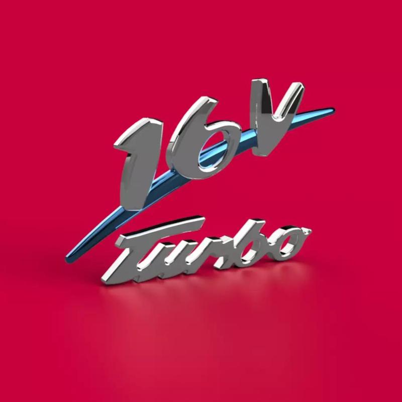 Fiat Coupe B Pilar 16V Turbo Badge