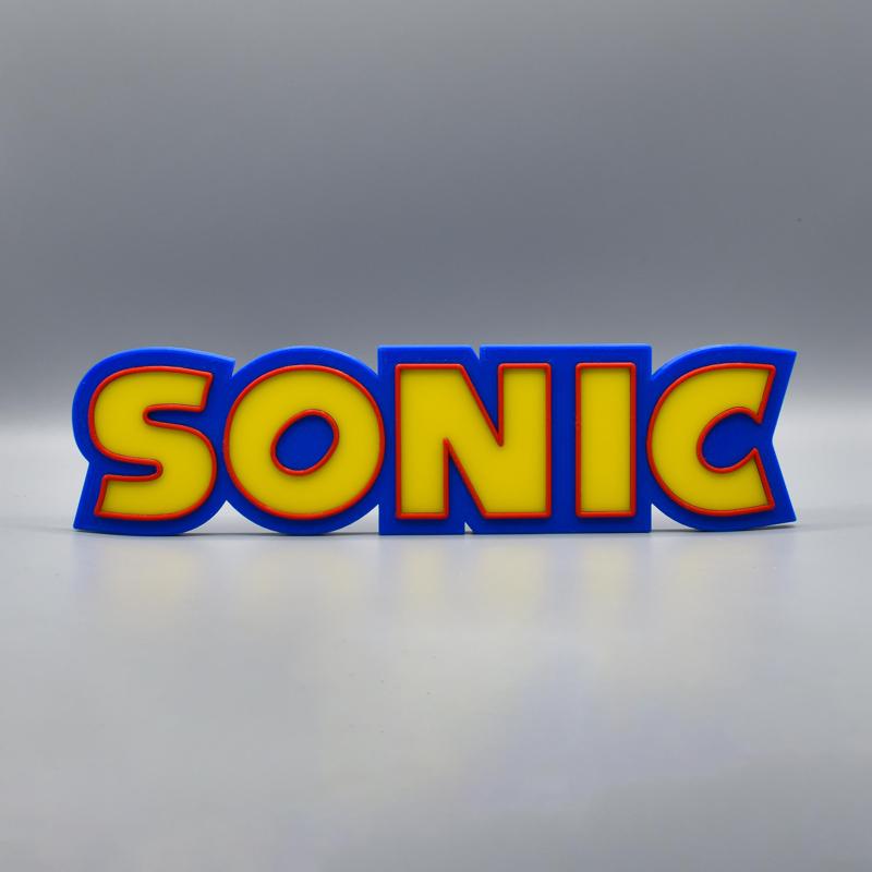Sonic The Hedgehog Retro 3D MODULAR LOGO / LETTERING
