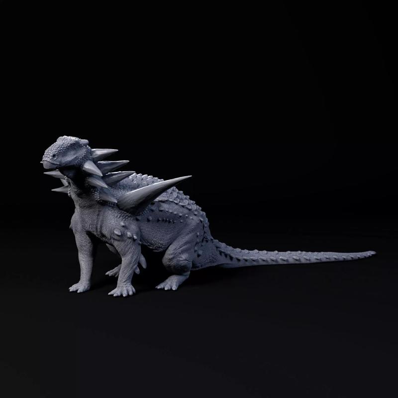 Sauropelta sitting 1-35 scale pre-supported armoured dinosaur