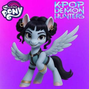 kpop demon hunters x my little pony zoey