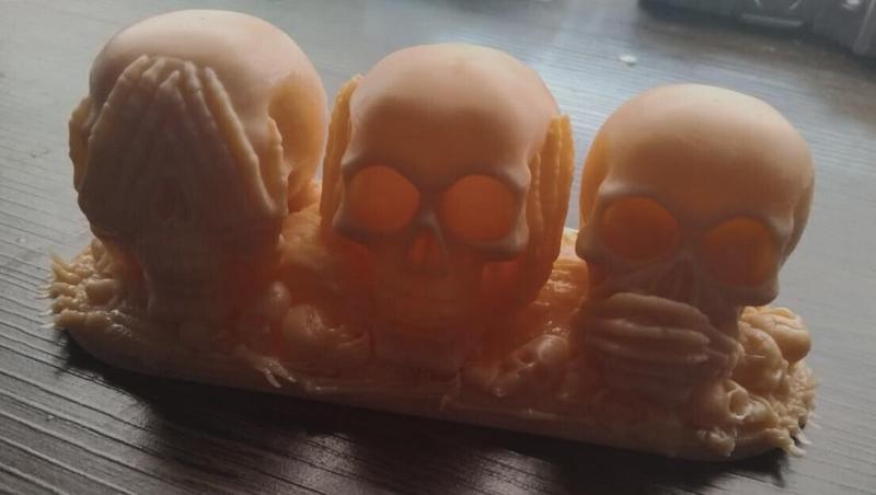 The three skulls of eternal silence