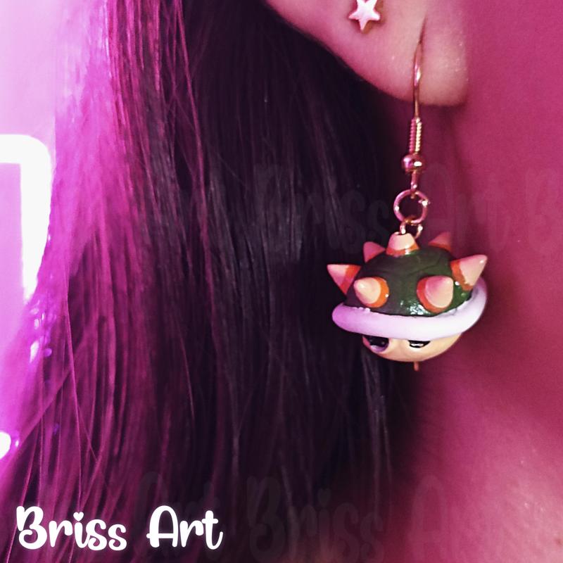 Mario Bross 3D Turtle Beaks Earrings