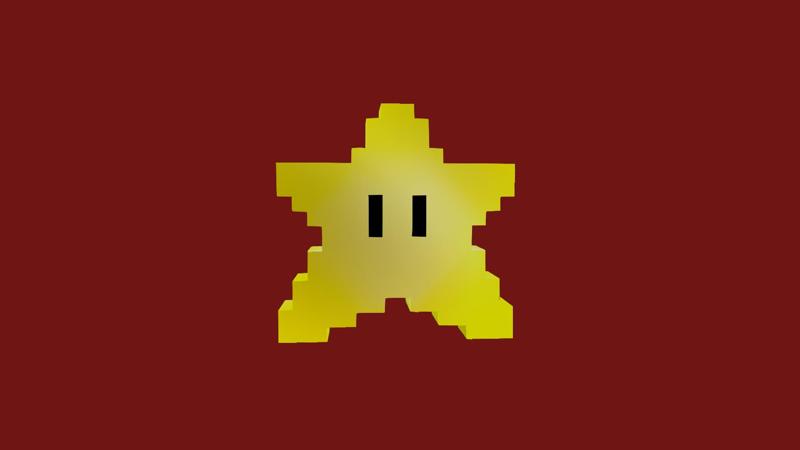 MARIO BIT STAR - CHRISTMAS TREE