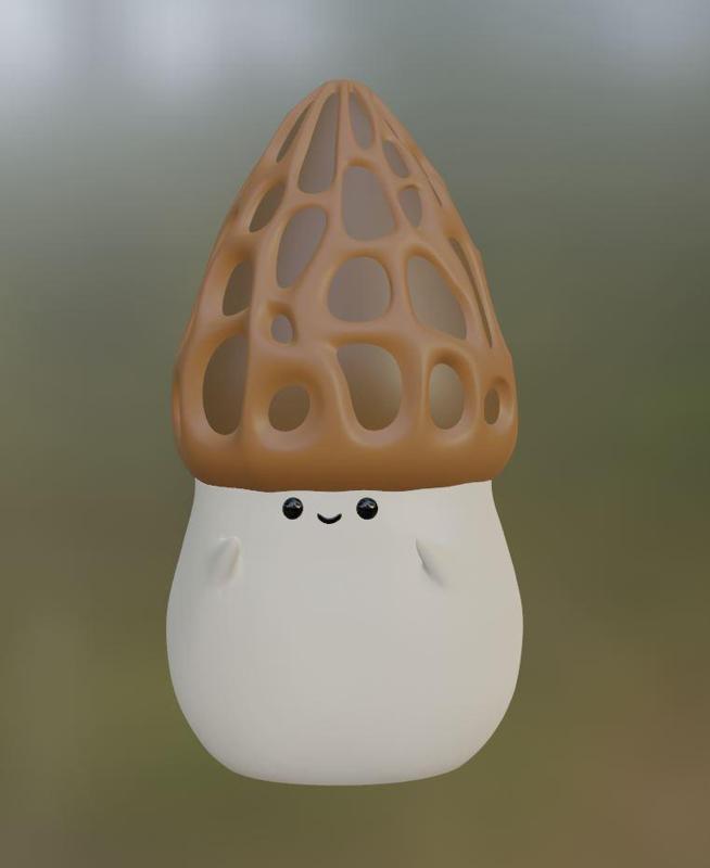 Cute Morel Mushroom