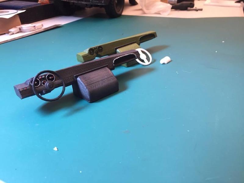 dashboard unimog 406 (tamiya body)