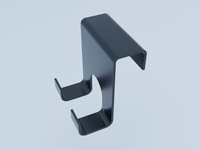 Minimal Razor Hanger for Shaving Accessories