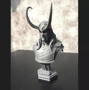 LOKI Bust With Helmet - Tom Hiddleston - - Marvel - Avenger