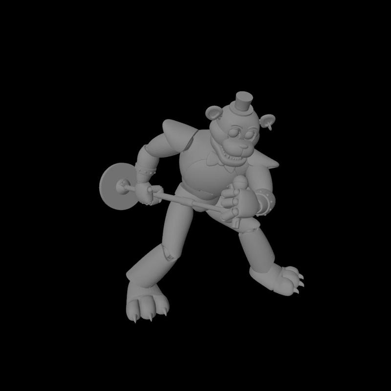 FNAF / Five Nights at Freddy's Glamrock Freddy Figurine 10