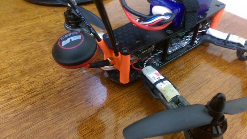 Rear mount VTX and Aerial bracket for Hobby King Color 250 Quadcopter