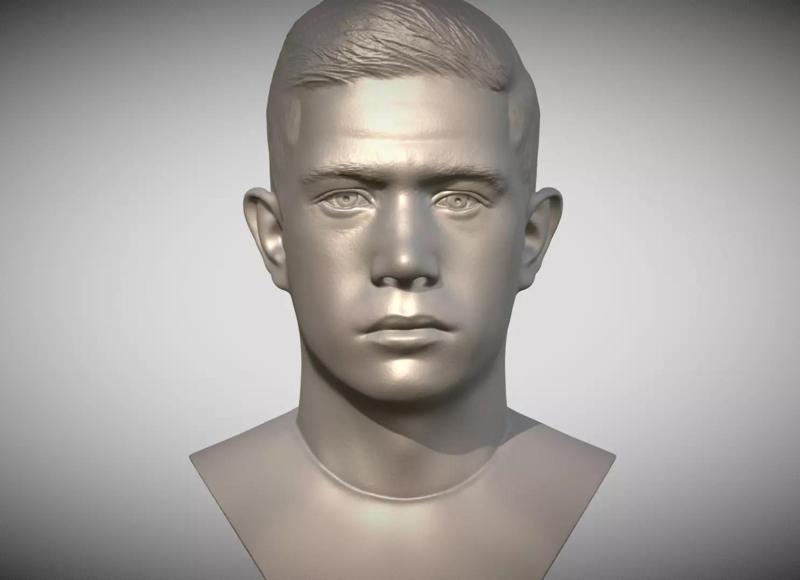 Kevin De Bruyne bust for 3D printing
