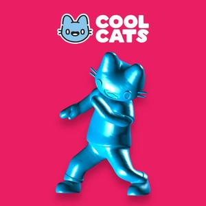 Cool Cats NFT Dab Pose – 3D Printed Figure