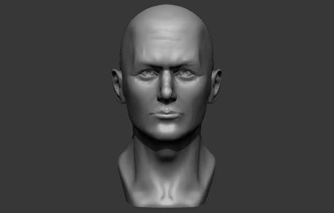 Male bust 3D - printing model