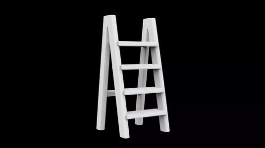Ladder Step Shelf 3D Print Model