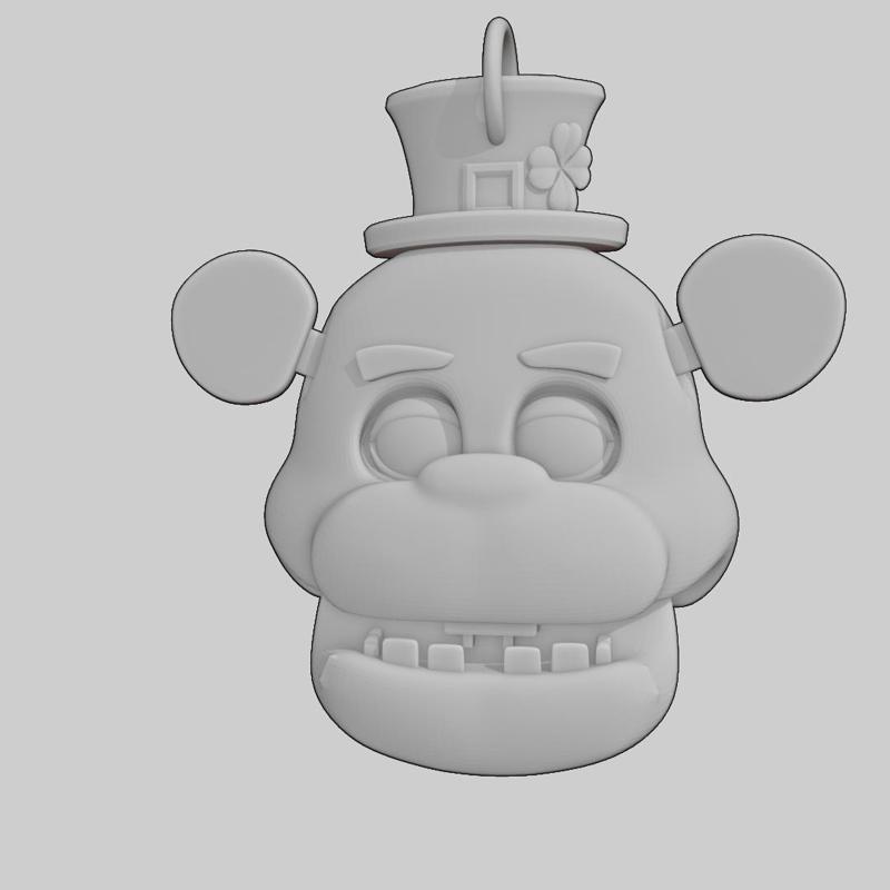 FNAF / FIVE NIGHTS AT FREDDY'S Shamrock Freddy Flat Keychain llavero