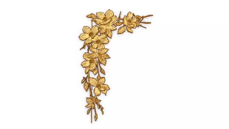 corner carved decor ornament 491