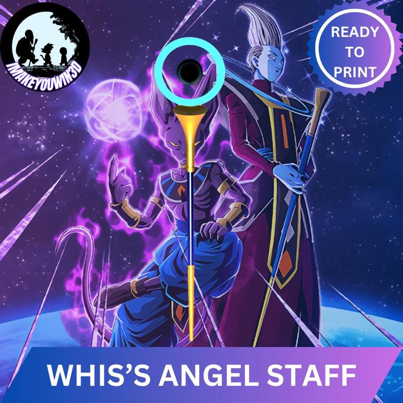 Dragon Ball Super - Whis' Staff 3D Model for Cosplay