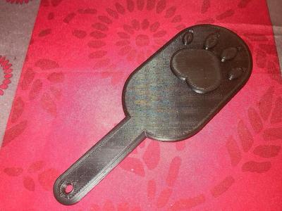 Wolf footprint paddle