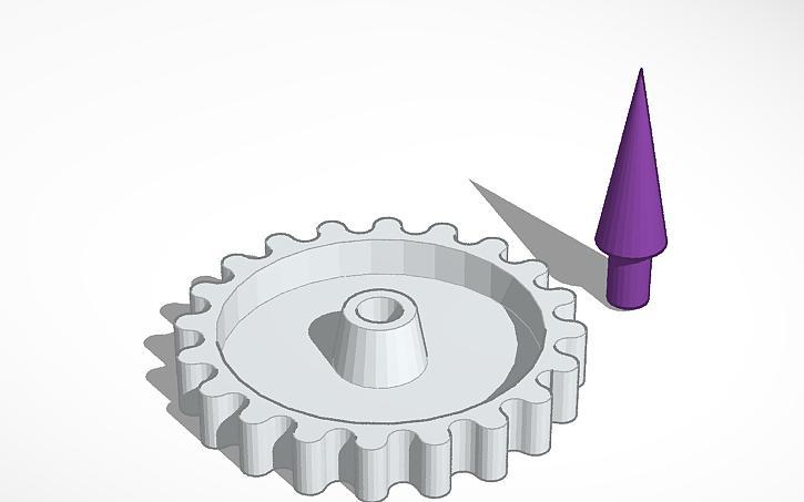 Gear ashtray with poker